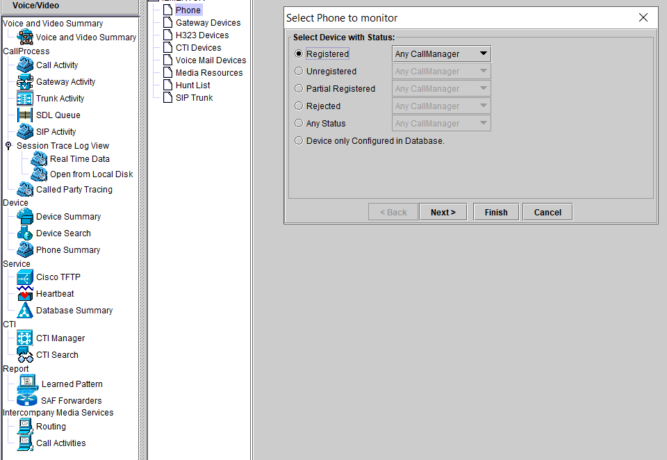 cucm phones unregistered