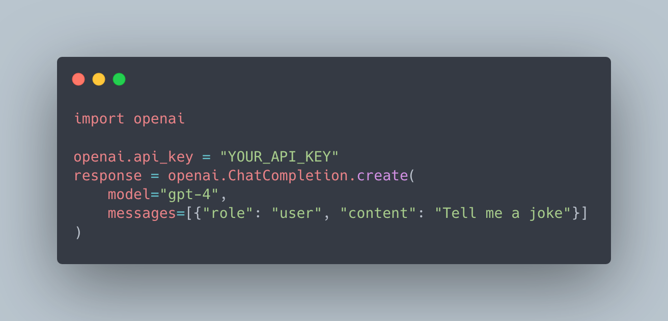 Diagram showing an application directly calling a single LLM provider, illustrating tight coupling to one AI service
